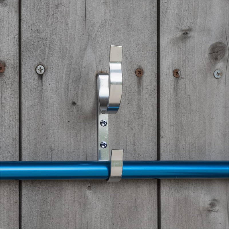 Kemp USA Aluminum Ring Buoy J-Hook Mounting Bracket Wall Hanger for Lifesaving Ring Buoys & Throw Ropes Corrosion-Resistant Marine Dock Pool Safety Storage