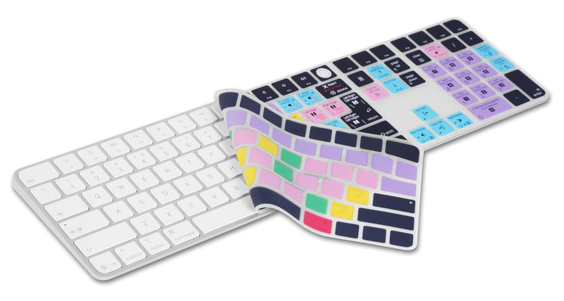 Final Cut Pro Shortcut Keyboard Cover for iMac M4 Magic Keyboard with Touch ID and Numeric Keypad A3119 iMac M4 Magic Keyboard A3119 Final Cut Pro
