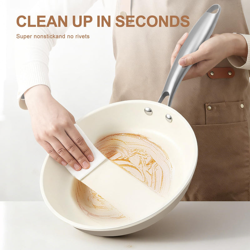 9.25" Ceramic Nonstick Pan | PFAS-Free, Easy Clean, Low-Heat Use 9.25 inch