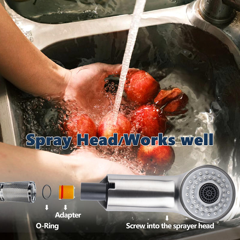 Pull-Out Spray Wand for Grohe Parts 46312SD0 / 46298SD0, Replacement for Grohe Pull Out Kitchen Faucet Parts, RealSteel