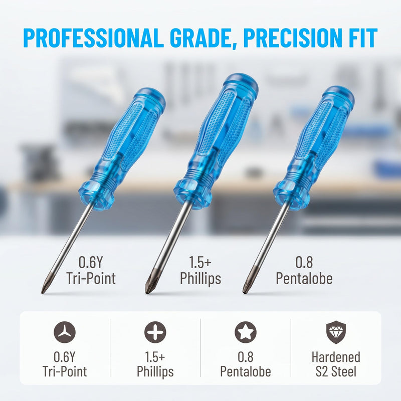 Spudger Pry Tool Kit 7 Piece Opening Tool, Plastic & Metal Spudger Tool Kit, Ultimate Prying & Open Tool for iPhone, Laptop, iPad, Cell Phone, MacBook, Tablet, Computer, Electronics Repair 7-in-1