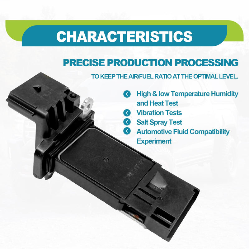 Mass Air Flow Sensor Compatible with Buick, Cadillac, Chevy and GMC Vehicles 2012-2022, Enclave, Escalade, Impala, Silverado 1500, Sierra 1500, Tahoe, Yukon and More, Replace OE 23262343