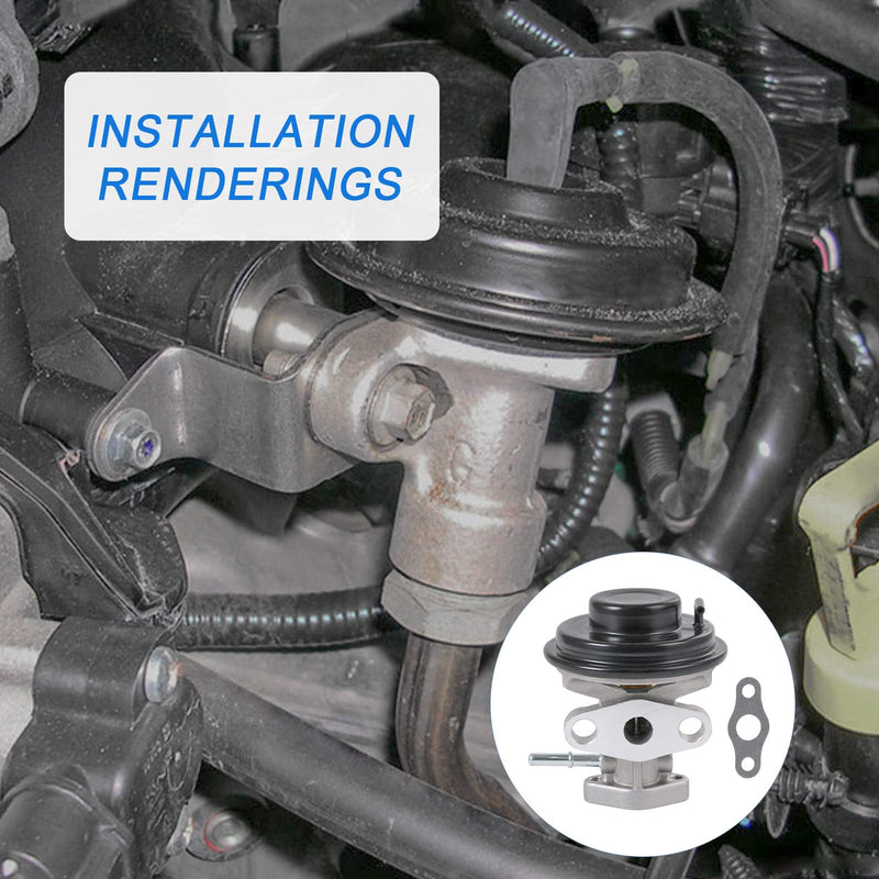 EGR Exhaust Gas Recirculation Valve With Gasket Compatible with Toyota Camry 1997-2001, Rav4 1998-2000, Solara 1999-2001 4-Cylinder Engine&Automatic Transmission Models Replaces# 25620-74330