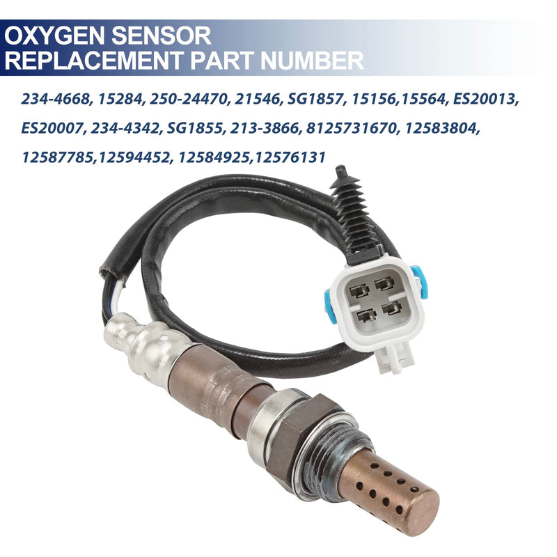O2 Oxygen Sensor 234-4668 Upstream Downstream - Replacement for Chevy Avalanche Cobalt Equinox HHR Impala Malibu Silverado 1500 2500 HD 3500 HD Suburban Tahoe GMC Sierra 1500 Yukon 5.3L 2PCS