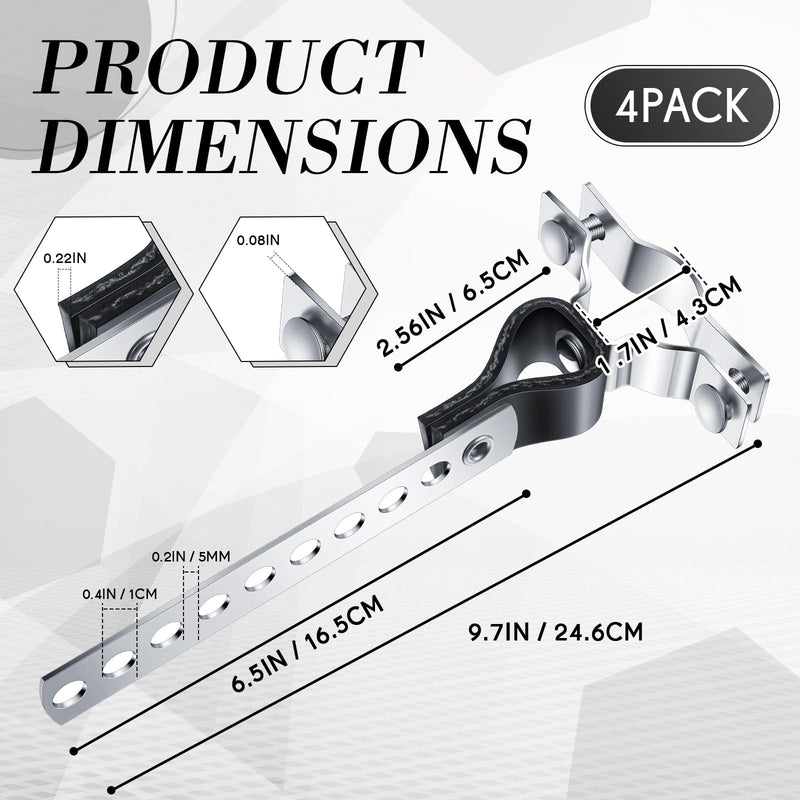 Geetery 1 Pcs Exhaust Hangers Muffler Hanger Swivel Tail Pipe Universal Exhaust Tailpipe Hanger Heavy Duty Tailpipe Muffler Bracket Flexible Swivel, Silver (8 Holes,Rv Style) 8 Holes Rv Style