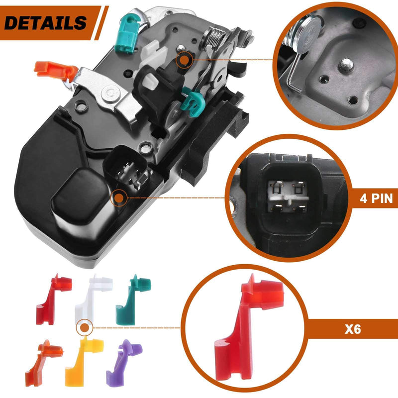 YHTAUTO | Front Driver Side Power Door Lock Actuator Motor | Replacement for 2003-2008 Dodge Ram 1500 2003-2010 Ram 2500 3500 2008-2010 Ram 4500 Door Latch | Replace 55276791AC