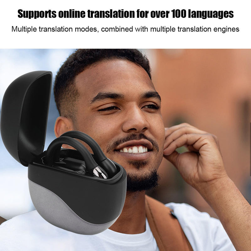 Yunseity M62 Language Translator Earbuds, 133 Languages Real Time Two Way Cordless Bluetooth Translation Device with App, TWS Noise Reduction, Voice Control, Ideal for Travel and Business
