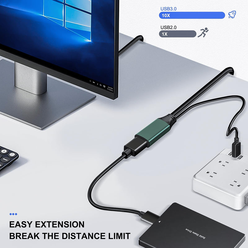 Kumiho 65FT USB 3.0 Extension Cable with Extension Chipsets Signal Booster Active Type A Male to A Female for PlayStation, Xbox, Keyboard, Mouse, USB Flash Drive, Printer, Camera and More