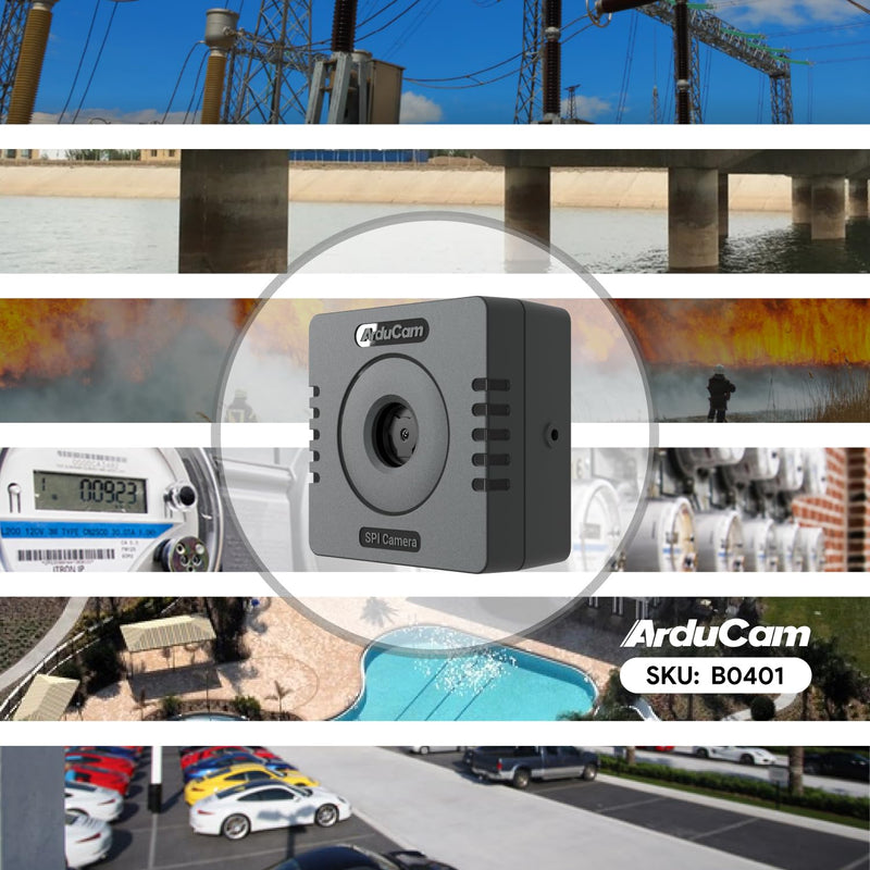 Arducam Mega 5MP SPI Camera, Autofocus Arduino Camera Module, Compatible with Any MCU, Arduino UNO Mega2560 Board, Raspberry Pi