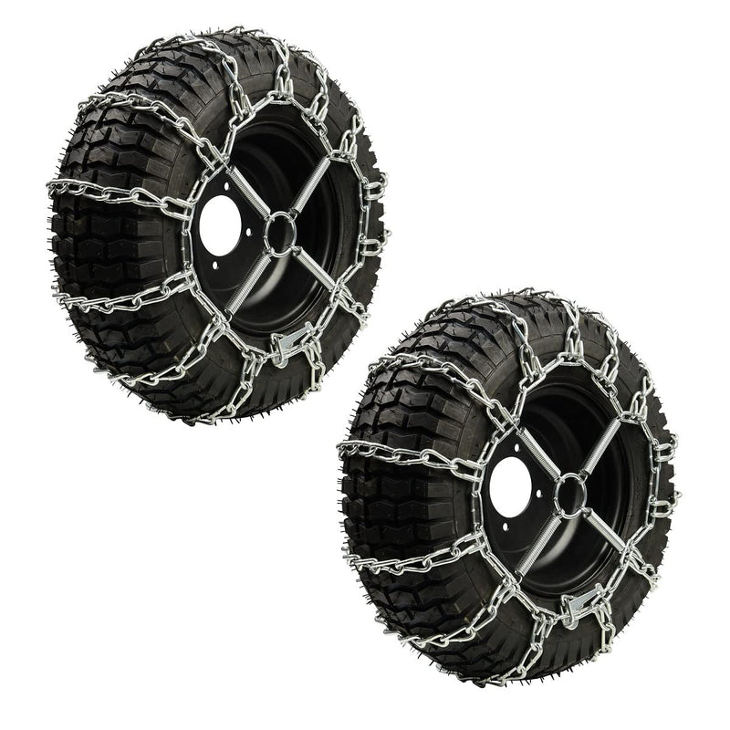 1 Pair Tire Chain Tensioners Snow Chain Tensioners for Lawn Tractor, Garden Tractor Rider, Snow Blower(18x7.5-8,18x8.5-8, 18x9.5-8, 20x8.0-8, 20x10-8) 4 Link Chain-005