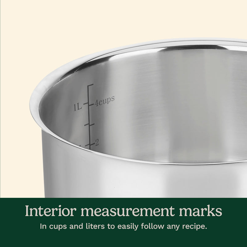 Cuisinart 1.5 Quart Sauce Pan with Cover, Stainless Steel Pot with Lid, Small Kitchen Pots, Dishwasher Safe, Compatible with Induction, Electric, Gas Cooktops, Oven Safe Saucepan, Cool Grip Handles 1.5-Quart 1.5 Quarts