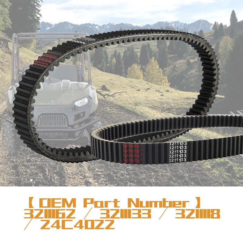 KARSEE Drive Belt 24C4022 3211133 Compatible with Polaris Ranger 800 700 RZR 800 2011-2014 3211162 3211118 Carbon Cord CVT Belts Polaris Ranger 800 700 3211133 1
