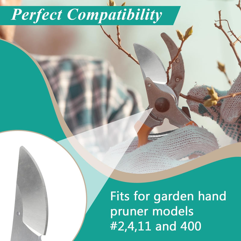 2 Pcs Hand Pruner Replacement Kit (2/3-1) for Felco Pruners Models: F2, F4 &F11 - Spare Blade, Spring & Adjustment Key for Garden Pruning Shears & Bypass Clippers 2 Packs