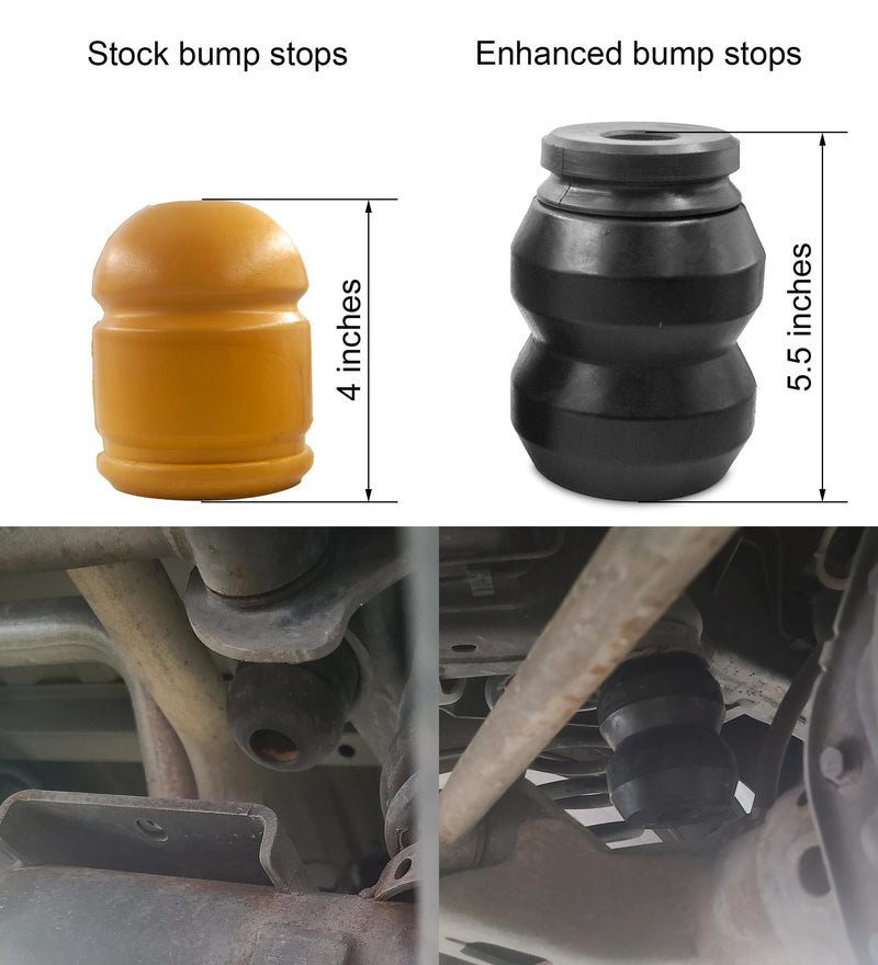 Rear Bump Stops, Rear Axle Jounce Bumpers Compatible with Dodge 2009-2010 Ram 1500, 2011-2020 Ram 1500 (Pack of 2)