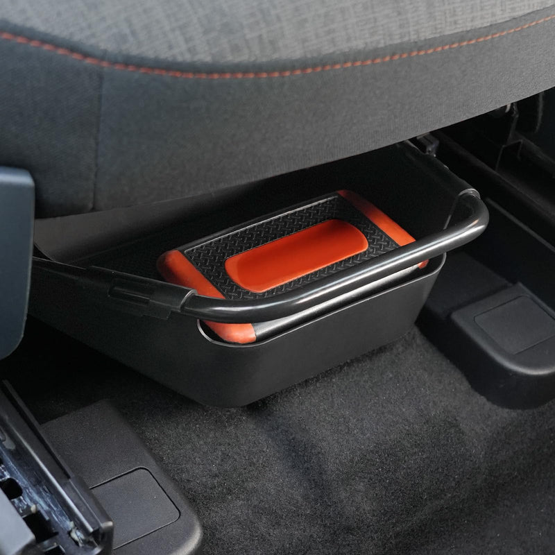 Mabett Under-Seat Storage Box for Ford Maverick Manual Seat 2022-2025, Front Row Manual Seat Underseat Organizer Accessories compatible with manual seat