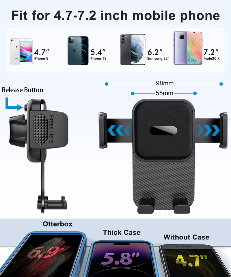 Car Phone Holder for 2023 2024 2025 2026 Chevrolet Colorado Accessories 11.3 Inch Screen Fixed Clip Cell Phone Mount Hands-Free 360 Degree Rotation