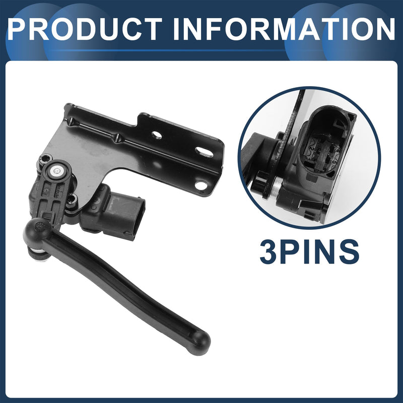 Air Suspension Ride Height Level Sensor, Front Right Height Level Sensor No.68235500AA/68270710AA for Ram 1500 2015-2018 Black, 1 Pc