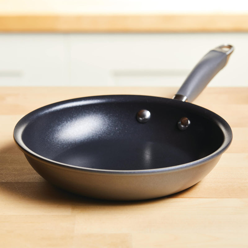 Anolon Advanced Home Hard Anodized Nonstick Frying Pan, 8.5 Inch – Small Non Stick Egg Pan, Durable Nonstick Skillet - Moonstone Skillet (8.5-Inch)