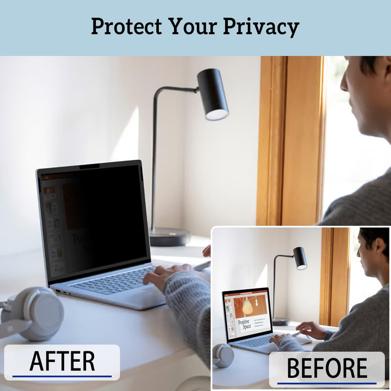 ZOEAGG Removable & Reusable Privacy Screen for Surface Laptop Studio 14.4 inch,Easy Installation/Anti-Spy/Anti-Glare/Anti Blue Light,Microsoft Surface Laptop Studio 2 Privacy Screen Protector Black