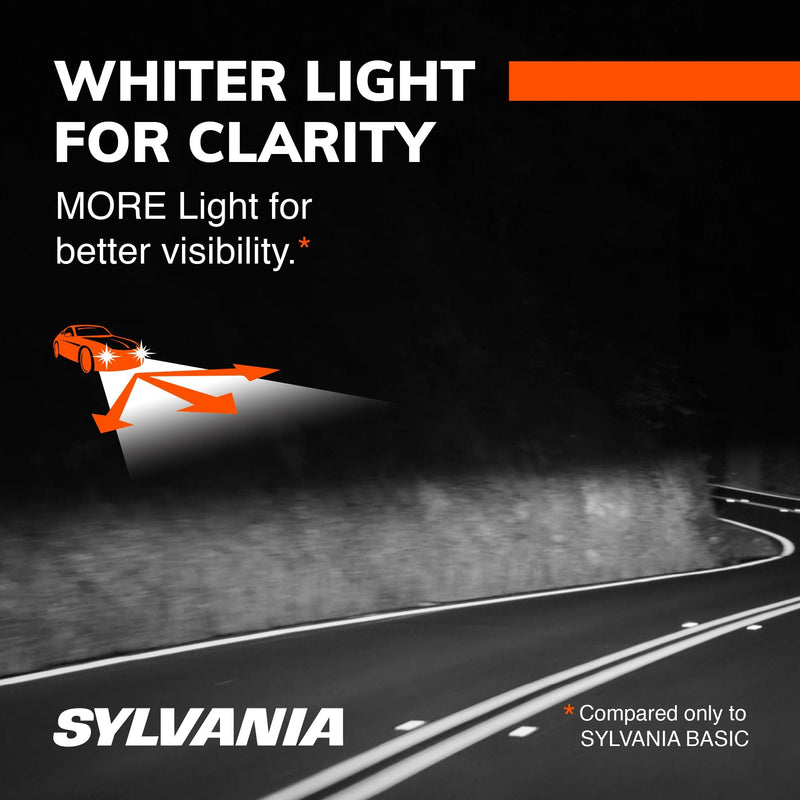 SYLVANIA - H7 SilverStar Ultra - High Performance Halogen Headlight Bulb, High Beam, Low Beam and Fog Replacement Bulb, Brightest Downroad with Whiter Light, Tri-Band Technology (Contains 2 Bulbs)