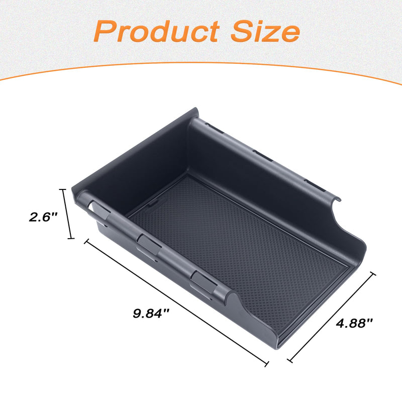 JKCOVER Front Under Seat Storage Organizer Tray Compatible with Jeep Wrangler JL/JLU 2018-2021 2022 2023 2024 2025 and Jeep Gladiator JT Truck 2020-2023 2024 2025 Hidden Accessories （Patented Design） under seat tray