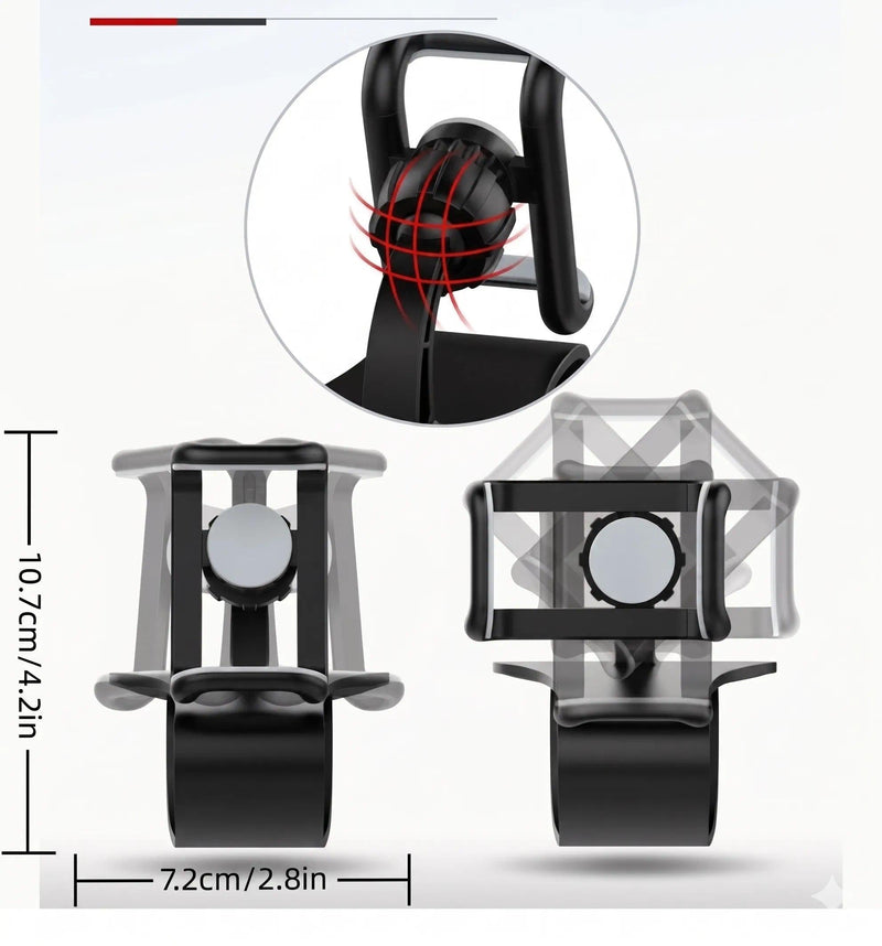 Dashboard Phone Holder Universal 360 with an Clip Design, Navigation, 1pc | Versatile Universal Car Phone Holder With An Easy Clip Design For Mounting On The Dashboard, Suitable For Gps Navigation