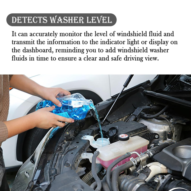 Car Windshield Washer Fluid Sensor,Windshield Wiper Fluid Sensor Compatiable with Nissan 350Z 370Z GT-R Quest Maxima,Car Accessories Replacement OEM#289111E400,2502-306621