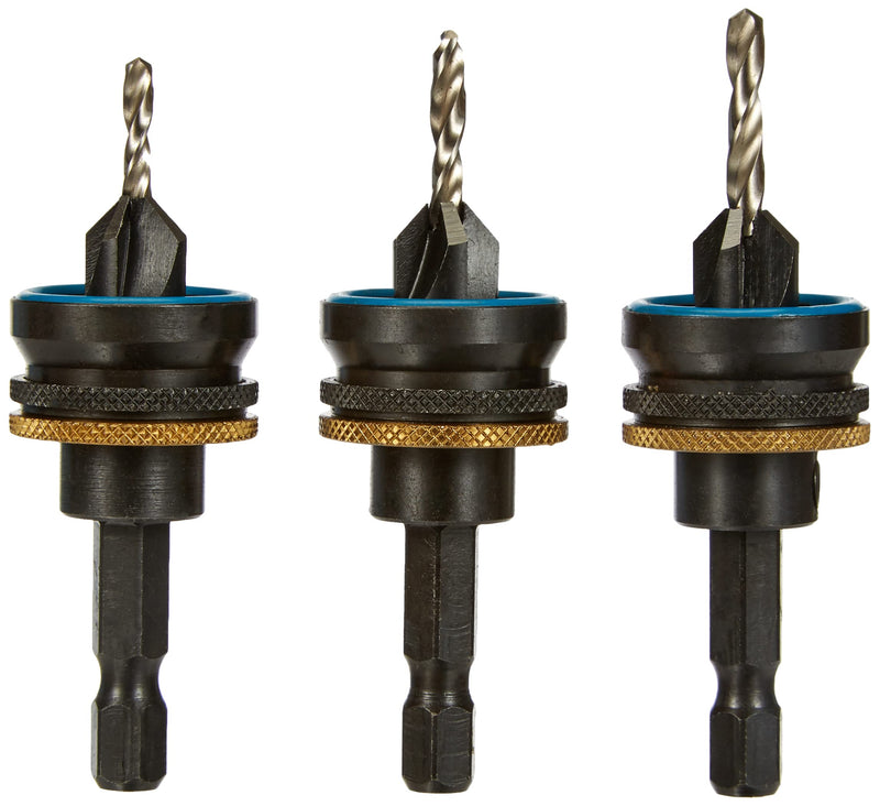 Fervi 0526 Wood Drill Bit Set with Countersink