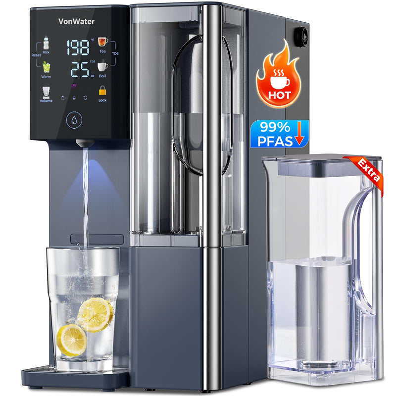 CT910WP Pure Water Pitcher 1.2L/40.6oz, for CT910 CT910H Countertop RO System (Blue) Blue