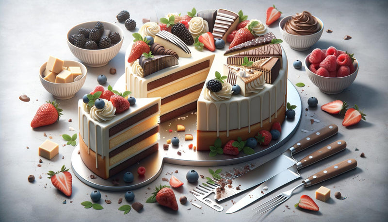Professional Pie Slicer and Cake Divider | Stainless Steel Pie Portion Cutter Press Cake Marker Evenly14 Portions