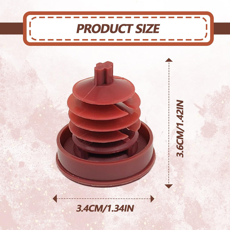 2Pack Hydraulic Power Steering Pump Red Reservoir Cap Plug Cover Compatible with Honda for Acura