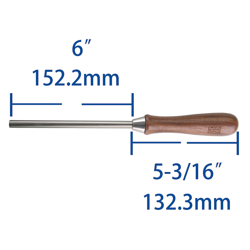 Cabinet Scraper Burnisher Tool with Beautiful Maple Handle High Speed Steel Rod B-bn-1pc
