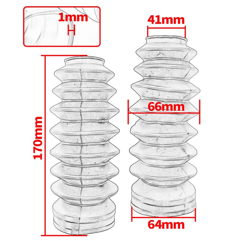 Motorcycle 41mm Fork Boots for H-onda Rebel 500 300 CMX500 CMX300 2017-2025 Front Cover Rubber Gaiters Shock Absorber Gators