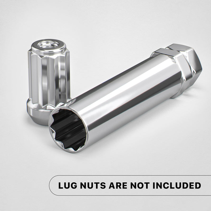 White Knight 3800A10 Ten Spline Key Adapter to Unlock 20mm Outside Diameter 10 Spline Lug Nuts - Fits 3/4" & 13/16" Hex Wrench