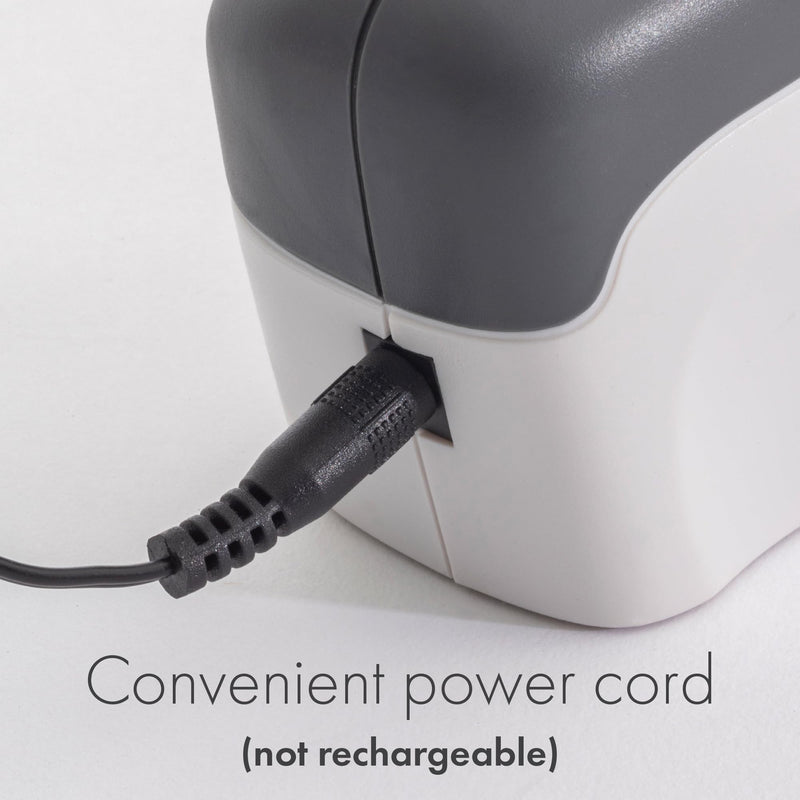 Smith’s 50097 Compact Electric Knife Sharpener | White & Grey | Kitchen Knife 2 Stage Sharpener | Electric & Manual | Blade Guide | Quick Sharpening & Polishing | Straight Edge Blades | Handheld OS