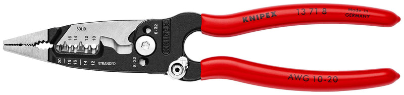 KNIPEX Tools 13 71 8 Forged Wire Stripper, 8-Inch 8 inches (Pack of 1) Standard Grip