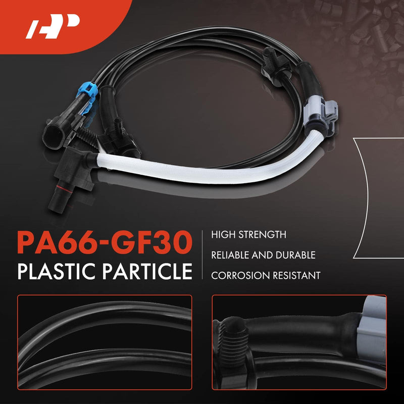 A-Premium Front ABS Wheel Speed Sensor Compatible with Chevy & GMC Models - Express 2500/3500, Savana 2500/3500 2003-2017, Express 4500 2009-2018, Savana 4500 2009-2017 - Front Driver and Passenger Pack of 2