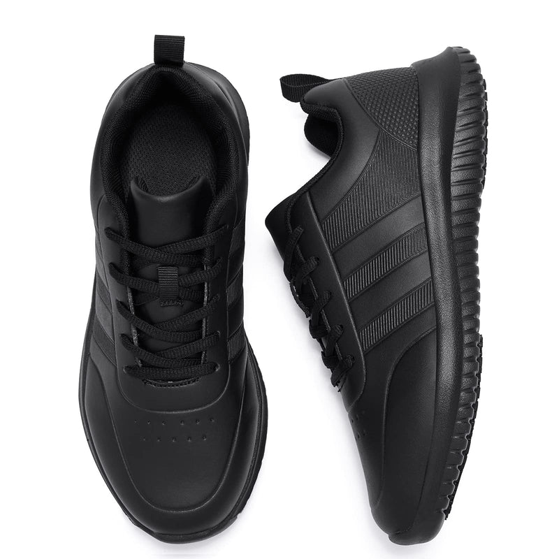 ENLEN&BENNA Food Service Shoes Slip Resistant Shoes for Women Nursing Shoes Comfortable Lightweight Non Slip Work Shoes for Women 8 Black