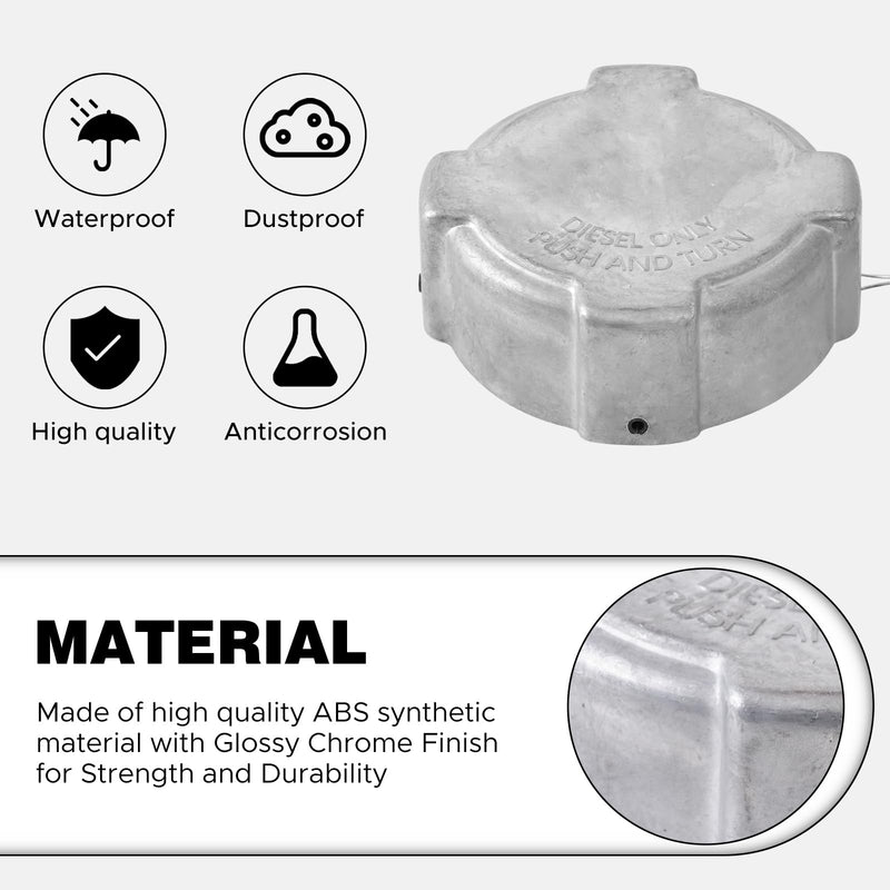 Freightliner Truck Fuel Tank cap Gas Cap 3 In 1/4 Turn Fit For Cascadia Columbia Century Coronado1996-2022 Freightliner 108SD 114SD 122SD Argosy 0337017002 03-37017-002 572.1018, 600149, (3In) 3In