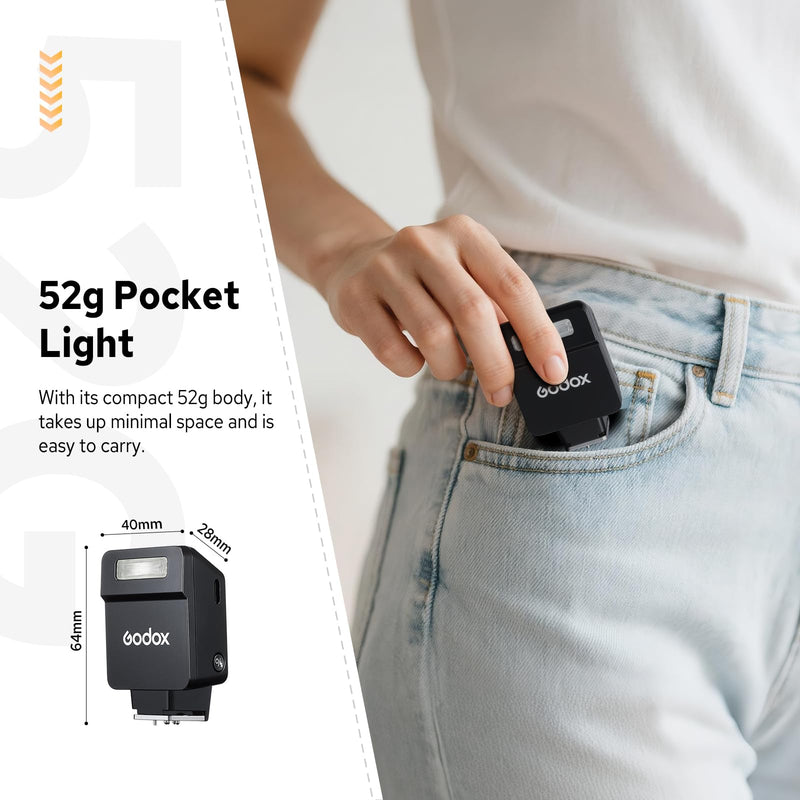Godox iT22 O Flash for Olympus Panasonic, iT22-O Mini TTL Flash with Screen | 1.5s Recycle, 700 Full Power Flashes, USB-C Charge, Built-in Battery, GODOX iT22 iT22O Pocket Flash Speedlight for Olympus iT22-O for Olympus Panasonic
