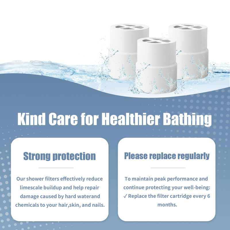 Shower Head Filter Replacement Compatible with Jolie, 3-Pack | Compatible with Jolie showerheads. Features KDF with Vitamins C & E. Durable structure withstands 40°F-110°F water. 3 Packs