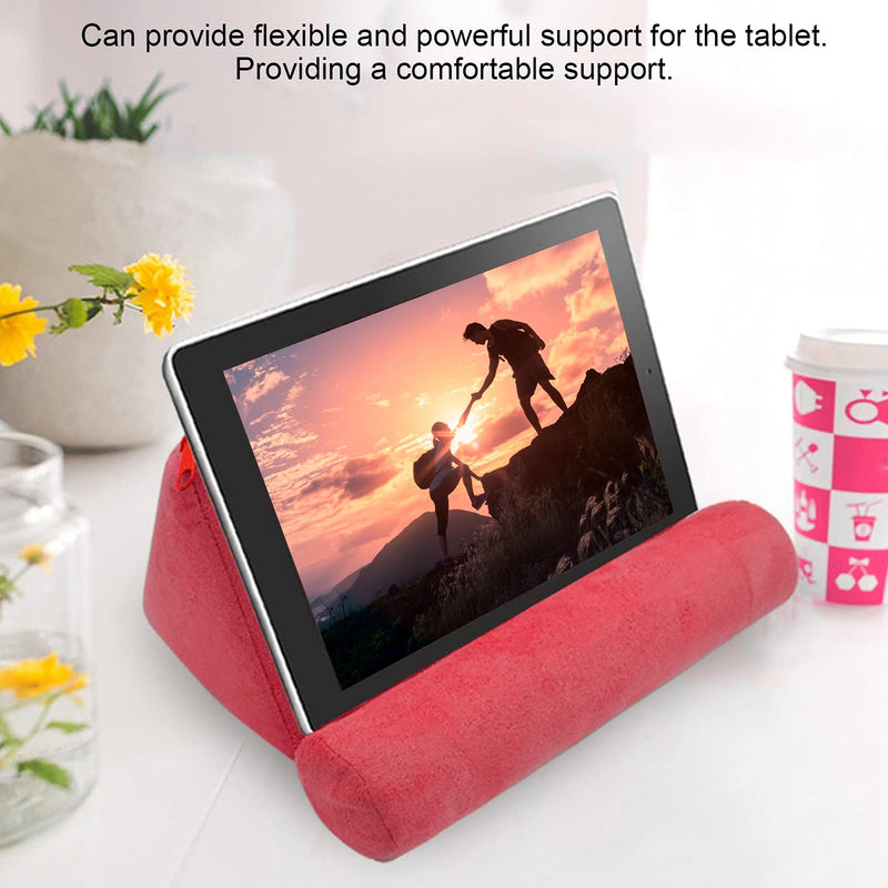 Pillow Tablet Stand, Portable Mobile Phone Support Bed Rest Cushion Tablet Reading Holder Tablet Pillow Stand Holder for Tablet Book Tab Stand Holder for Bed Armrests Carpet,