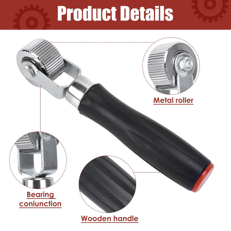 Car Sound Deadening Roller Metal Installation Tool 3 Pcs for Auto Noise Roller Car Sound Deadener Application Installation Tool Rolling Wheel Interior Accessories (3 pcs)