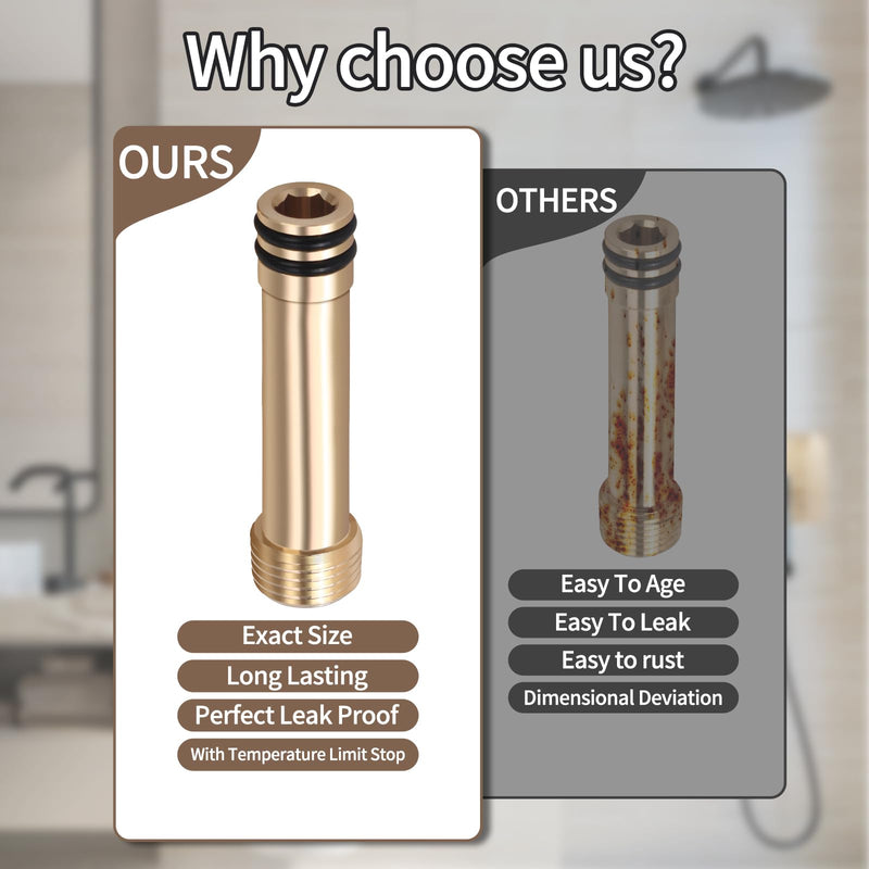 1247984，1247985，1247986 Extender To Mount The Shower Drop Elbow To The Shower Wall,Compatible With K-98350 Awaken Wall Supply Elbow,Brass 1247984-1247985-1247986