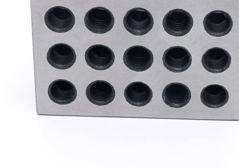 Pair 1" x 2" x 3" Precision Steel 1-2-3 123 Blocks 23 Holes 1" x 2" x 3"