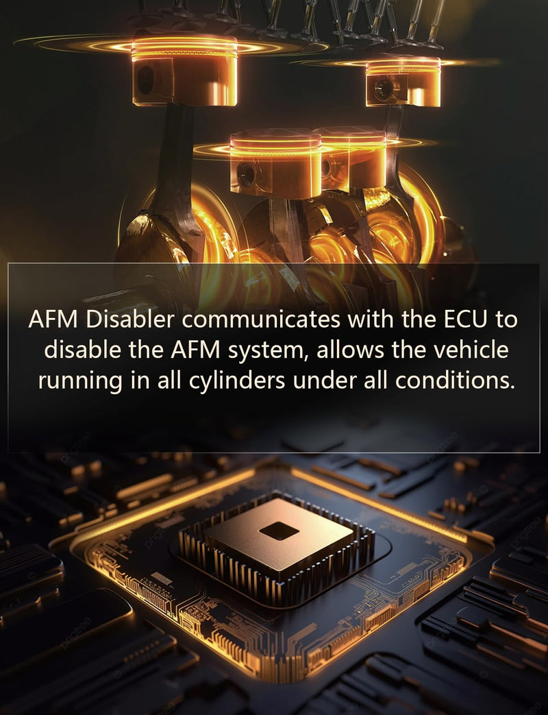 AFM Disabler Active Fuel Management Delete Disabler Compatible with Chevrolet Silverado 1500 V8 5.3L 2010-2018 Models and Trucks, SUVs with GM V6 V8 Engines,Gold Gold