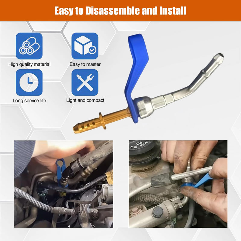 7PCS Fuel Line Disconnect Tool Set - 1/4 5/16 3/8 1/2 5/8 3/4 7/8 Inch Fuel Filter Quick Disconnect Removal Tool