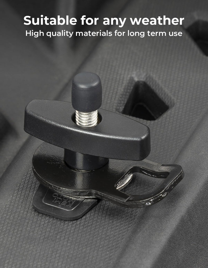 KEMIMOTO Expandable Anchor Mount, Tie Down Anchors Cargo Anchor Bed Tie Down Tab Kit Compatible with Can-Am Maverick, Defender, Sea-Doo, 2PCS 2