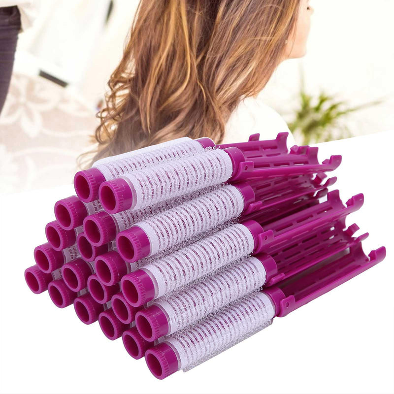 GLOGLOW Hair Perm Rods, No Damage Rollers with Plush Lock Design, for Professional Salon and Home Use, Perfect for Long and Short Hair Styling Tools (Purple) Purple