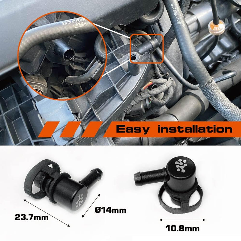 Shadow Boost Pressure Adapter for EA888 GEN3 2.0 TSI Audi A3 A4 S3 VW Golf Mk7 Gti TT Tiguan Arteon T-Roc Skoda Superb Octavia Kodiaq Seat Porsche Macan Turbo Boost Tap Adaptor
